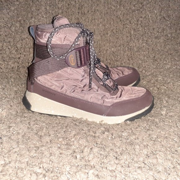 CHACO-Borealis Quilt Waterproof Boots-Plum/Burgundy-Size 6.5-Excellent - Picture 4 of 7